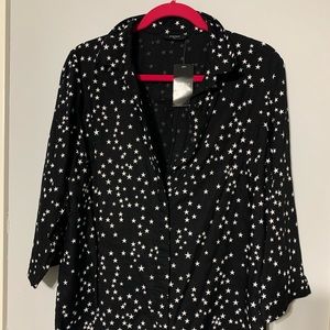 NWT Star Print Blouse